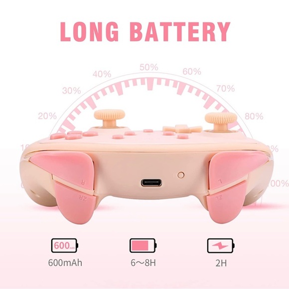 Cute Cat Ears Switch Pro Controller - Picture 6 of 7